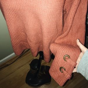 Peach sweater